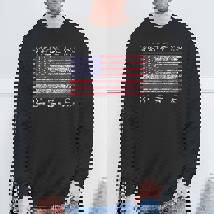 米国製 星条旗 星条旗 カラー スウェットシャツ 高齢者への贈り物