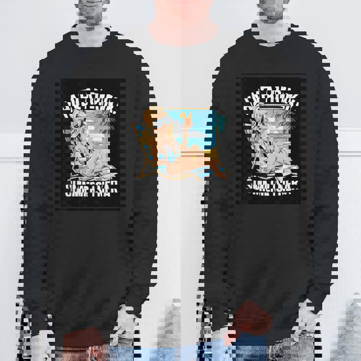 素敵な夏の言っているビーチモチーフ スウェットシャツ 高齢者への贈り物