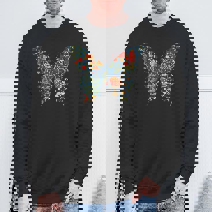 美的シルエット きのこ コッタグコア バタフライ スウェットシャツ 高齢者への贈り物