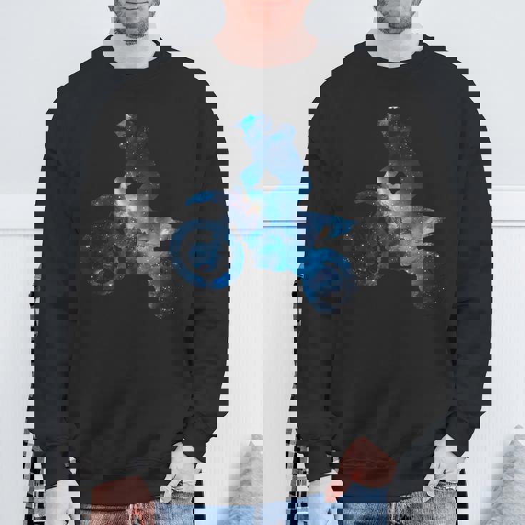 美的シルエット星宇宙スタントアートギャラクシーモトクロス スウェットシャツ 高齢者への贈り物