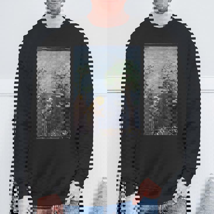 聖フランシスコ 鳥への説教 ジョット作 1299 スウェットシャツ 高齢者への贈り物