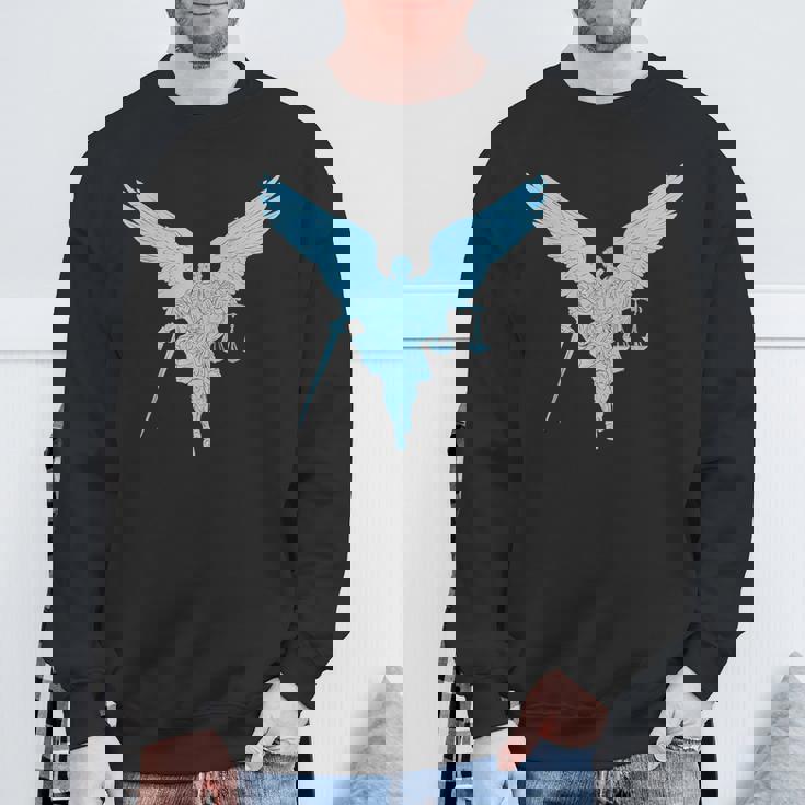 聖ミカエル正義の大天使戦士。キリスト教の信仰 スウェットシャツ 高齢者への贈り物