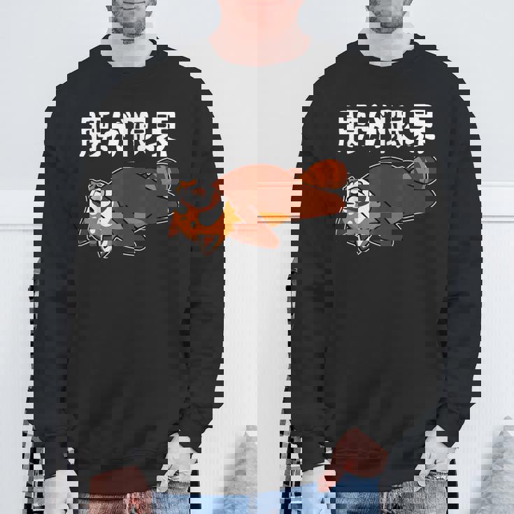 腰が限界 柴犬 面白いtシャツ 文字入り メンズ おもしろ 面白い 服 オリジナル おもしろグッズ 文字 スウェットシャツ 高齢者への贈り物