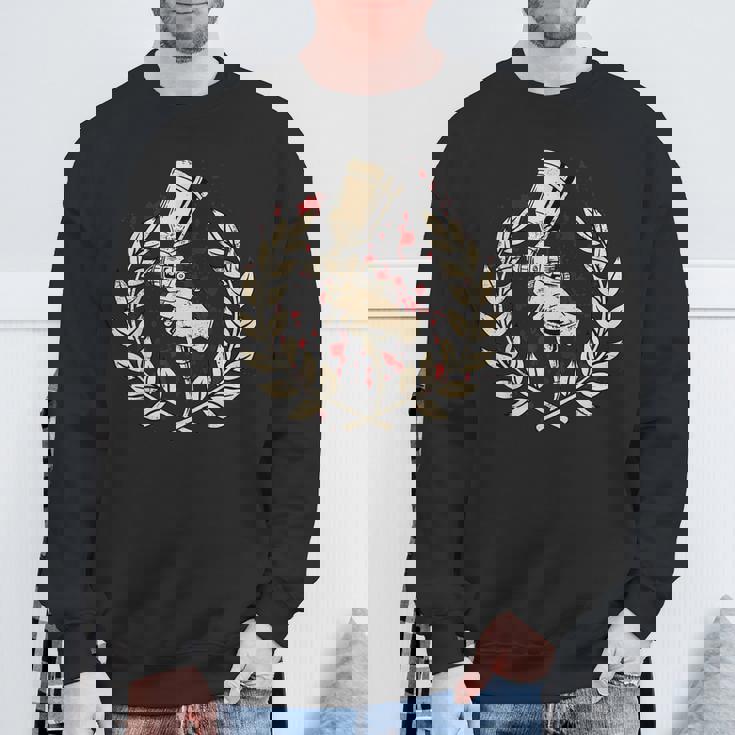 自動車 車 車両 スプレーガン 車体塗装機 スウェットシャツ 高齢者への贈り物