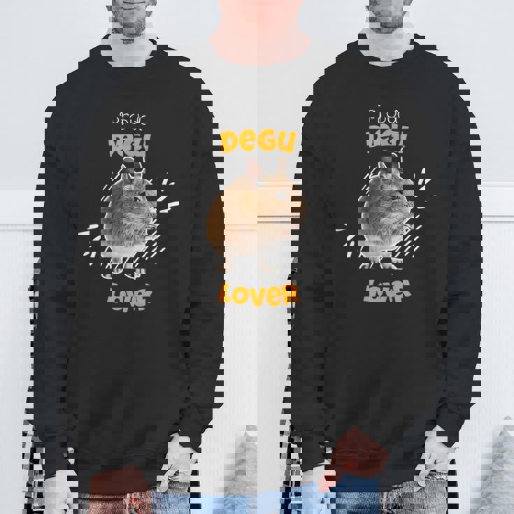 自慢のデグー好き スウェットシャツ 高齢者への贈り物