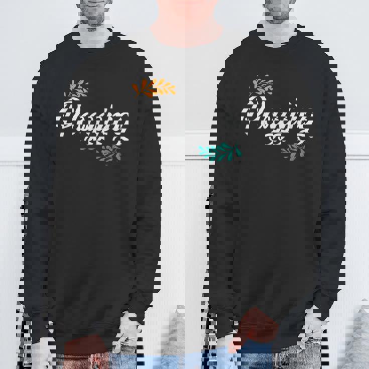 自然と環境のプログ スウェットシャツ 高齢者への贈り物