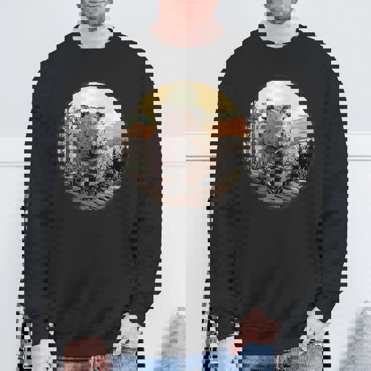 自然の中のウォンバット、ウォンバット スウェットシャツ 高齢者への贈り物