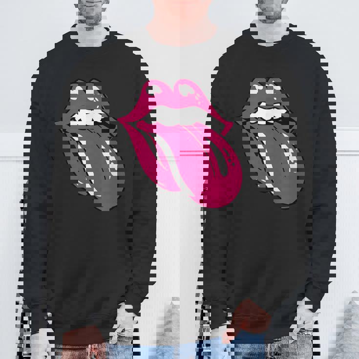 舌を広げた唇 スウェットシャツ 高齢者への贈り物