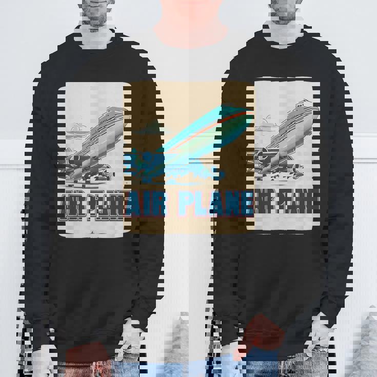 航空機愛好家のためのクールな旅客機飛行機コスチューム。 スウェットシャツ 高齢者への贈り物