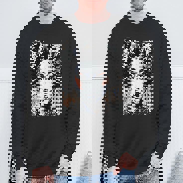 芸者ヴィンテージ スウェットシャツ 高齢者への贈り物