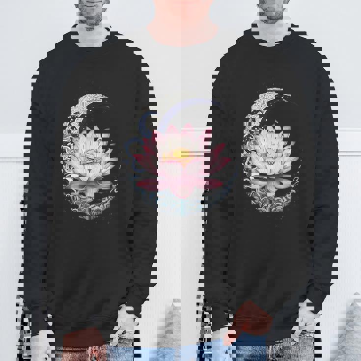 蓮の花 ヨガ 形而上学 スウェットシャツ 高齢者への贈り物