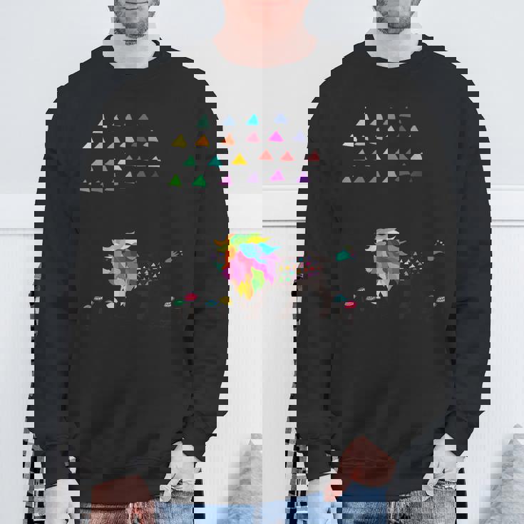 虹色のライオン スウェットシャツ 高齢者への贈り物