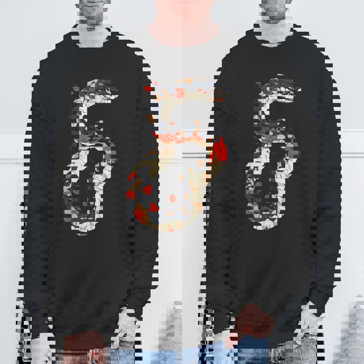 蛇 動物 モチーフ アート 蛇 スウェットシャツ 高齢者への贈り物