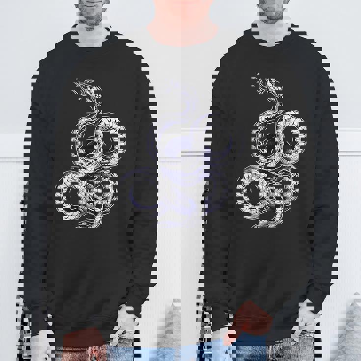 蛇蛇スリザリングブラックワーク スウェットシャツ 高齢者への贈り物