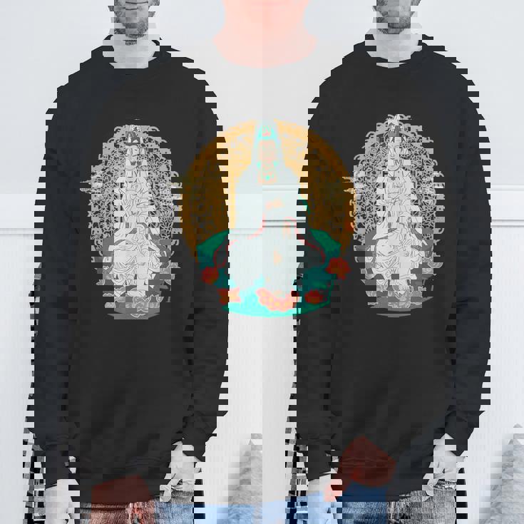 観音菩薩 観音陰仏教 アジアン仏教 スウェットシャツ 高齢者への贈り物