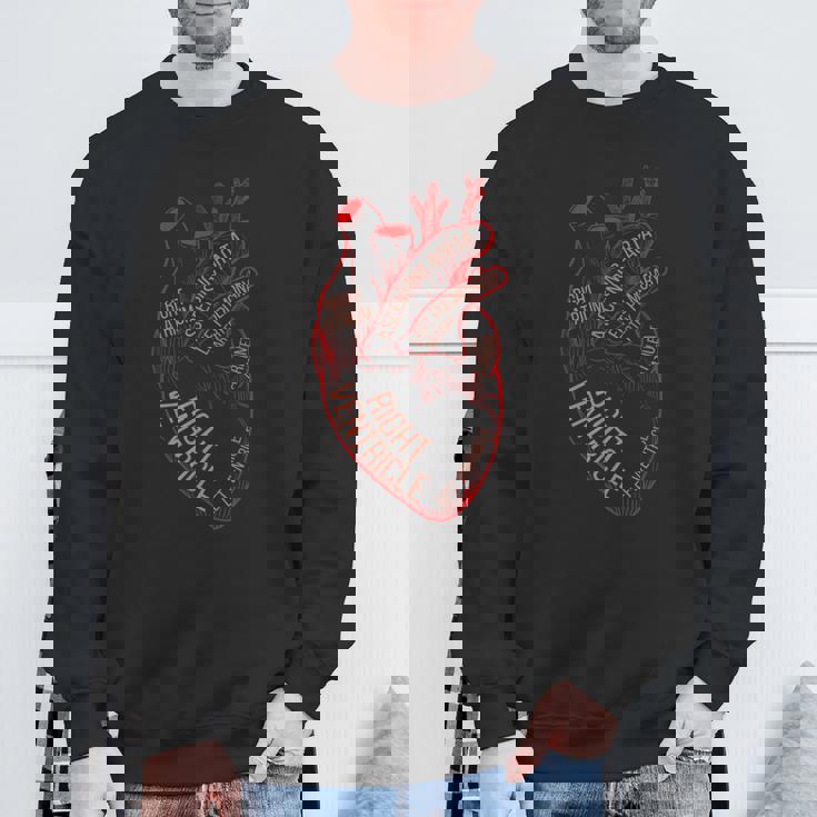 解剖学 心臓 心臓病 看護師 循環器専門医 心電図 循環器学 スウェットシャツ 高齢者への贈り物