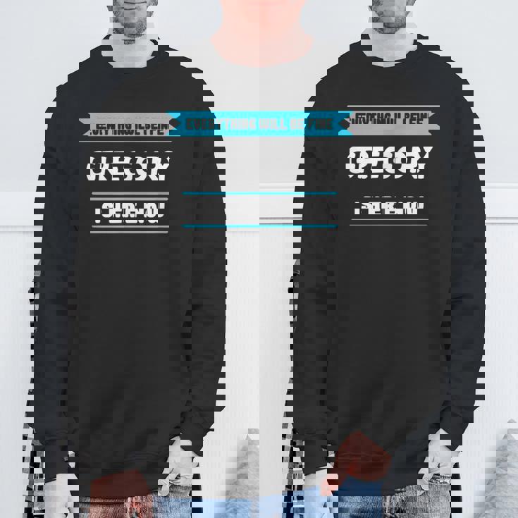 誇り高いグレゴリーのためのグレゴリー名言 スウェットシャツ 高齢者への贈り物