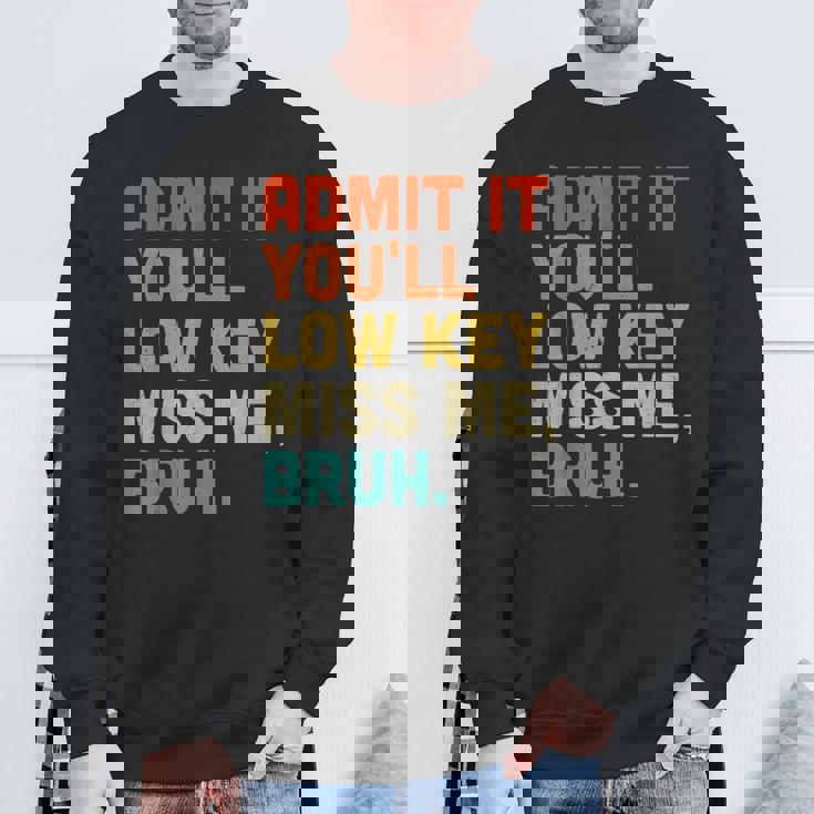 認めてくれよ控えめなミス・ミー・ブラッシュ・ファニー・ブラシ・ティーチャー スウェットシャツ 高齢者への贈り物