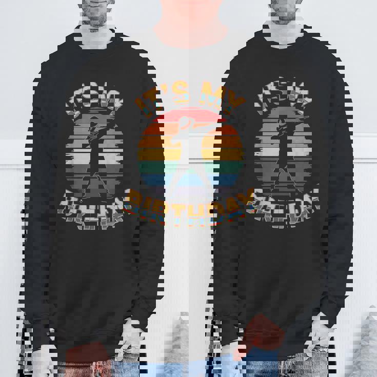 誕生日 男の子 衣装 ヴィンテージ It's My Birthday Dabbingunset スウェットシャツ 高齢者への贈り物