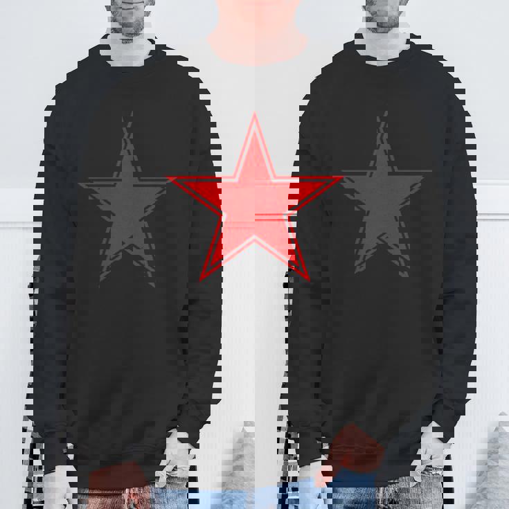 赤い星シャツ スウェットシャツ 高齢者への贈り物