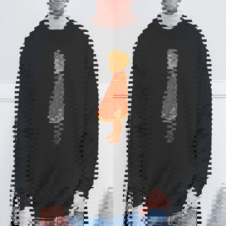 赤のブロンドの髪を持つ少女 エゴン・シーレ作 1916 スウェットシャツ 高齢者への贈り物