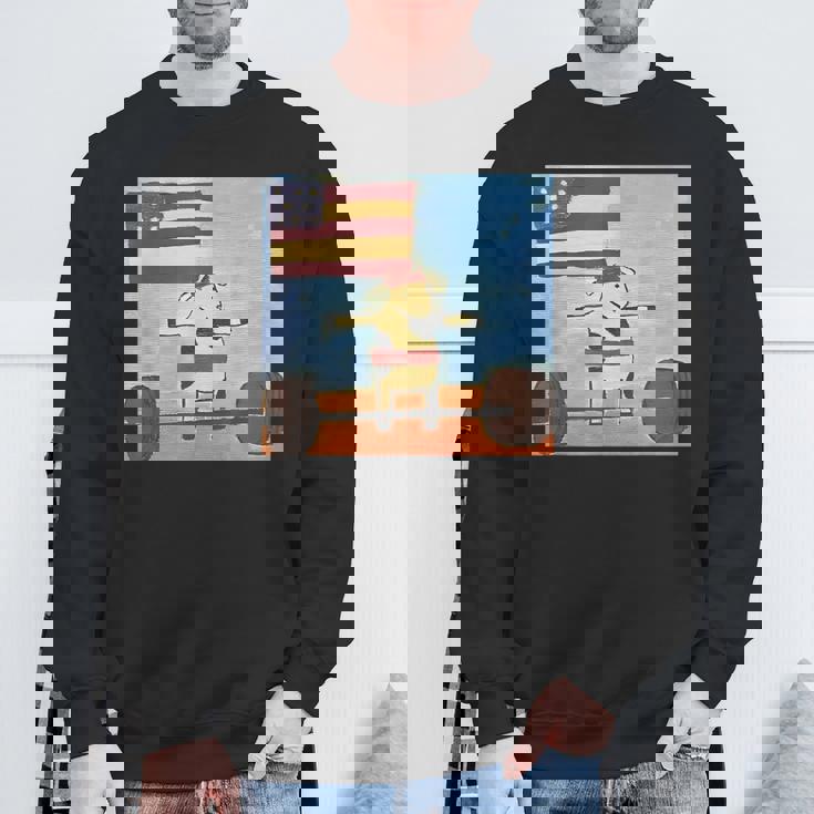 赤身ビーフ パティ赤身ビーフティー デッドリフティングビーフ スウェットシャツ 高齢者への贈り物