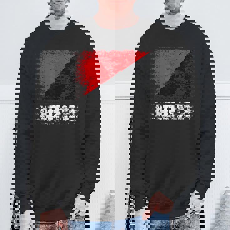 赤黒アナーキーフラッグtシャツ スウェットシャツ 高齢者への贈り物