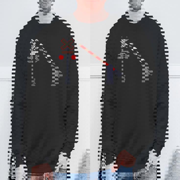 踏切バリアサイン ハロウィン コスチューム Diy スウェットシャツ 高齢者への贈り物