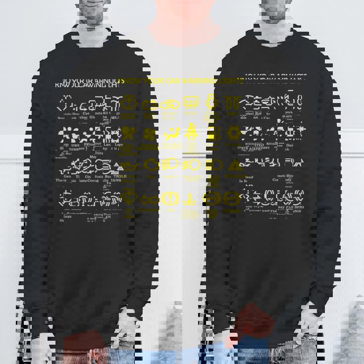 車の警告灯 非常に面白いドライバー スウェットシャツ 高齢者への贈り物