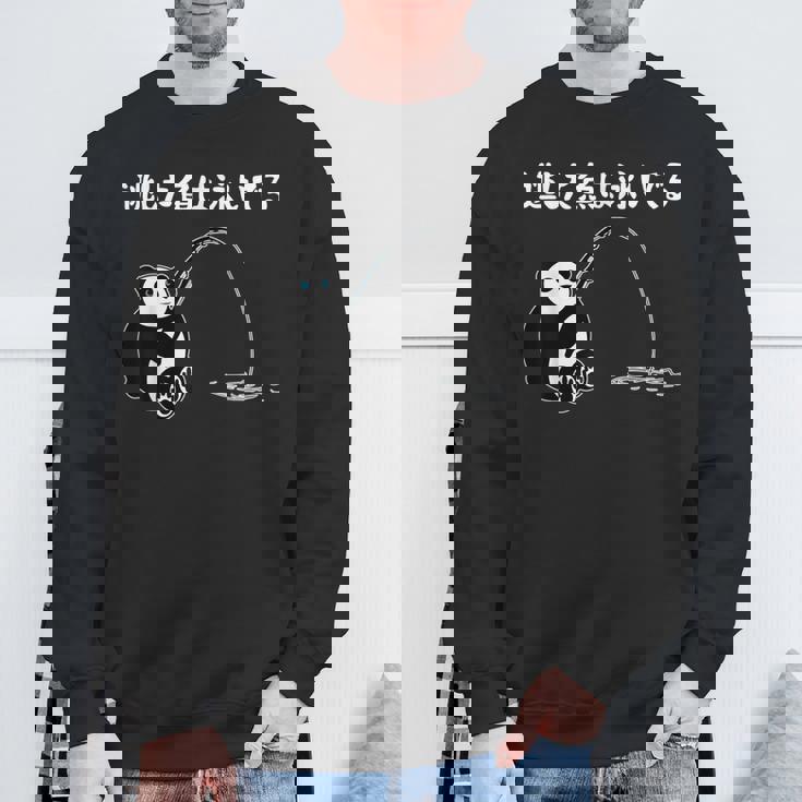 逃した魚は泳いでる ネタ ことわざ 言い間違い 釣り好き ジョーク ギャグ 釣り ツッコミ パンダ おもしろ スウェットシャツ 高齢者への贈り物