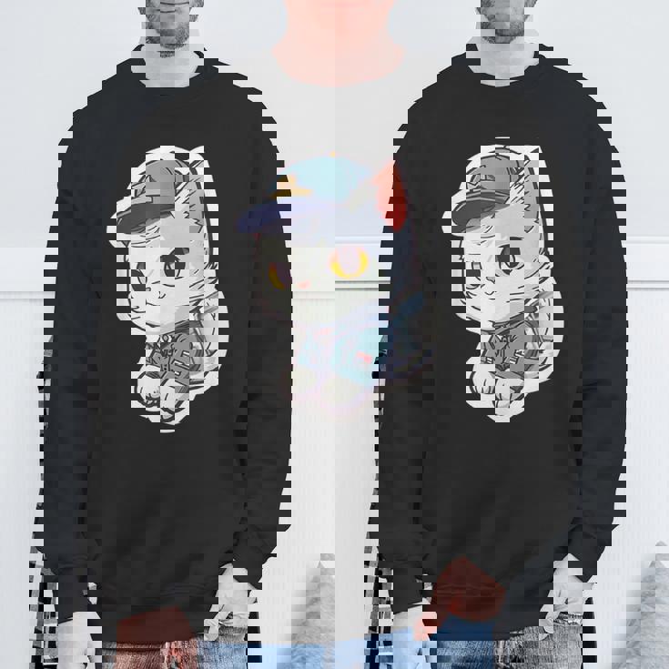 郵便配達員、Dps 配達員の猫を削除 スウェットシャツ 高齢者への贈り物