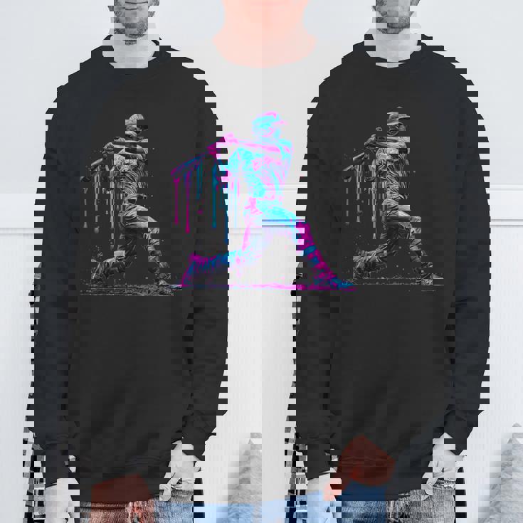 野球 選手 ドリップ アイスクリーム ドリップ 野球 試合 デイ ユース スウェットシャツ 高齢者への贈り物