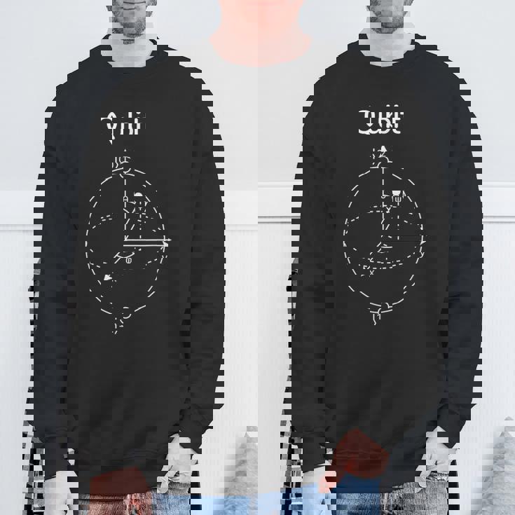 量子ビット量子ビット スウェットシャツ 高齢者への贈り物