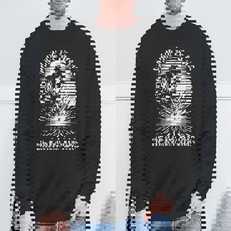 金属の接合 常識を打ち破る 溶接工 仕事 溶接 スウェットシャツ 高齢者への贈り物