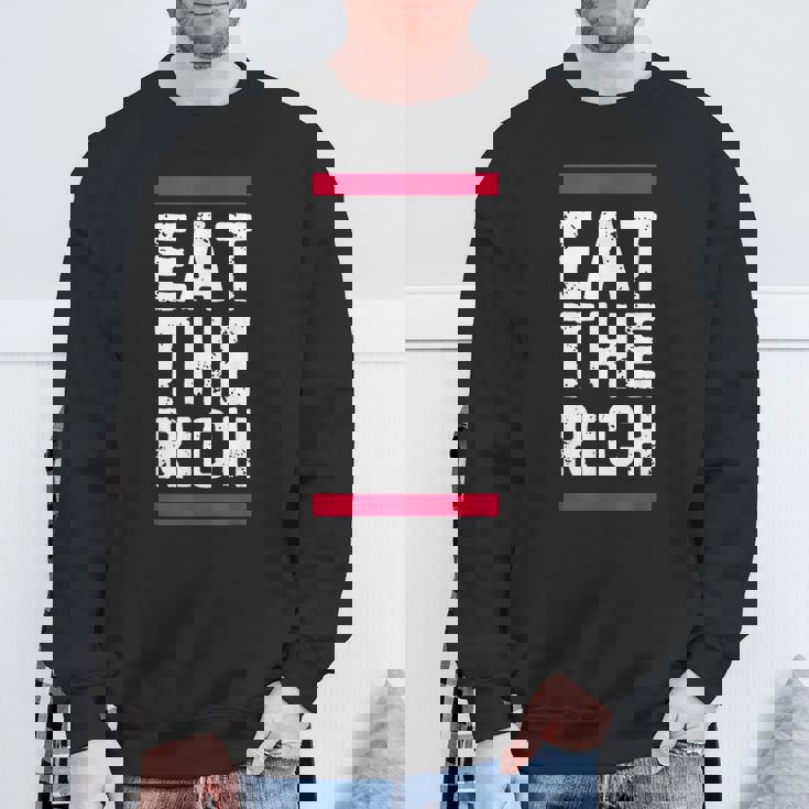 金持ちを食べろ スウェットシャツ 高齢者への贈り物