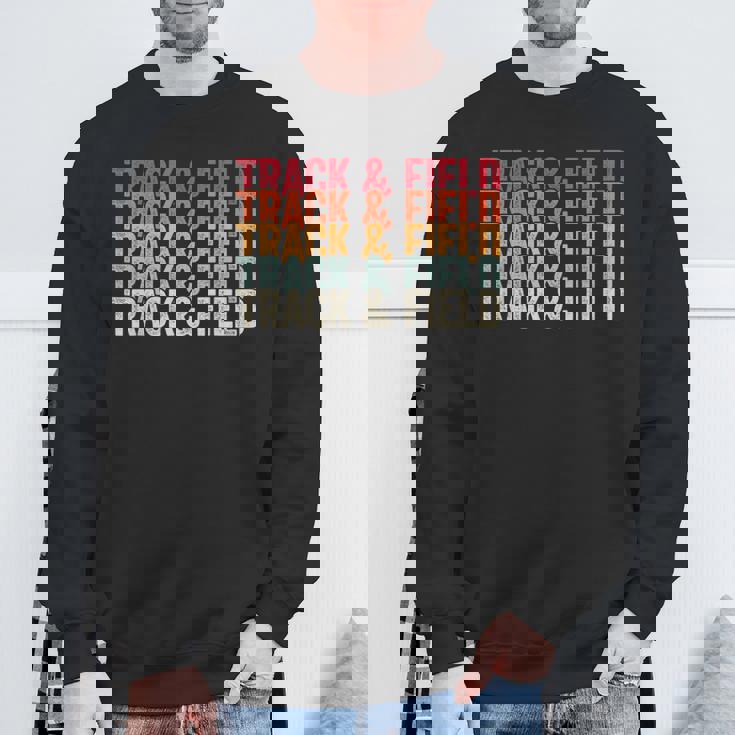 陸上競技 陸上競技 レトロ 男性用 スウェットシャツ 高齢者への贈り物