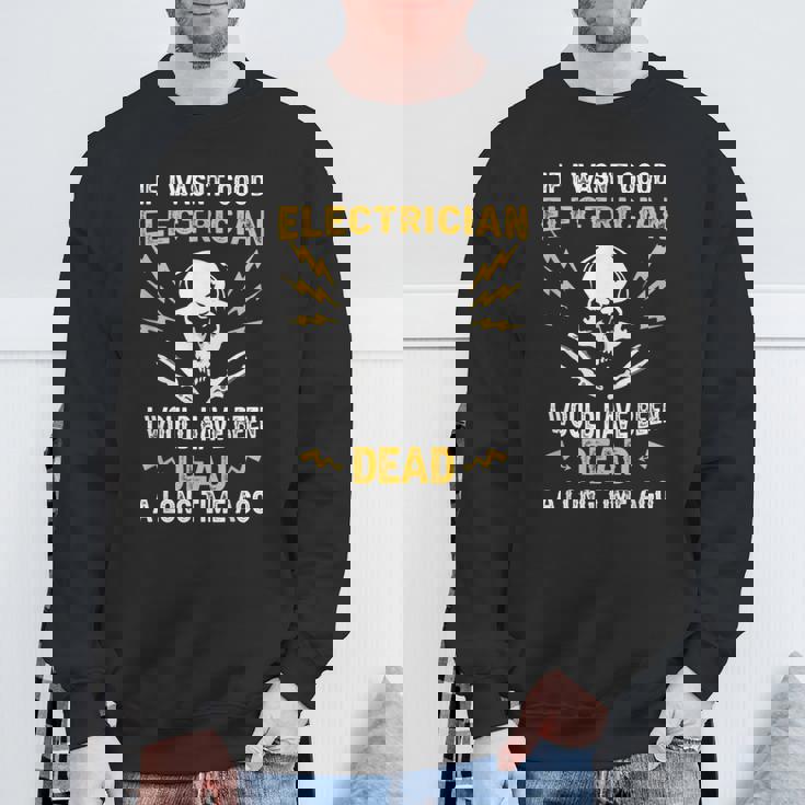 メンズ 電気工事士 電気 おもしろ電気工事士 スウェットシャツ 高齢者への贈り物