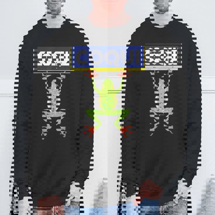 面白い コキ カエル 食べ物 プエルトリコ ゴヤ ラテン コミダ ボリクア スウェットシャツ 高齢者への贈り物