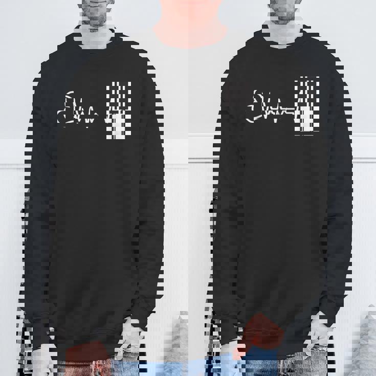 面白い ピアノ 音楽 ピアノ ギフト ピアニスト スウェットシャツ 高齢者への贈り物