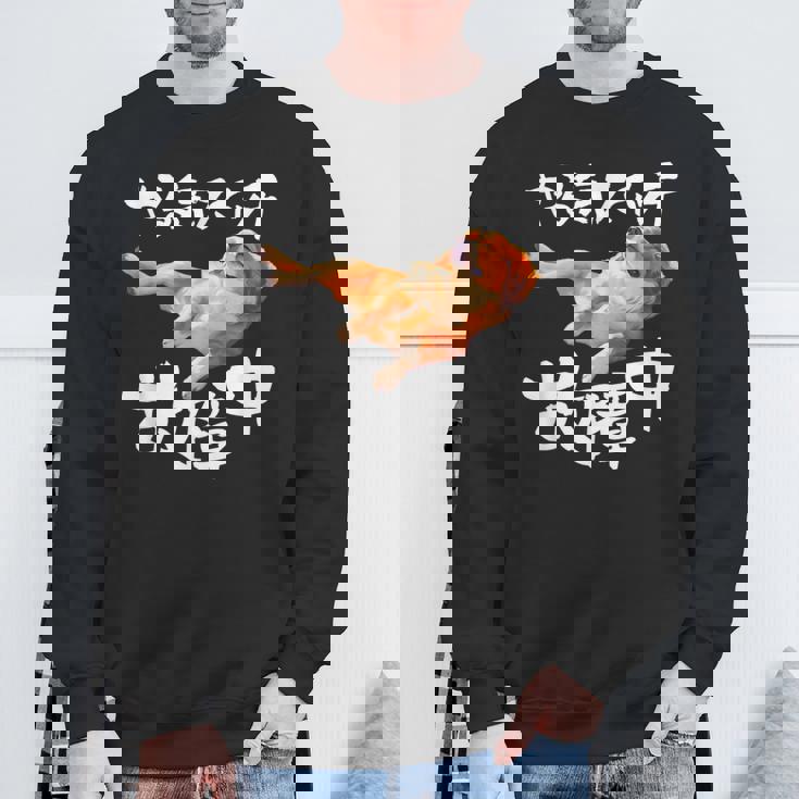 面白いtシャツ キャバリア 犬 やる気スイッチ イヌ メンズ 犬好き グッズ おもしろ 面白い 服 ネタ スウェットシャツ 高齢者への贈り物