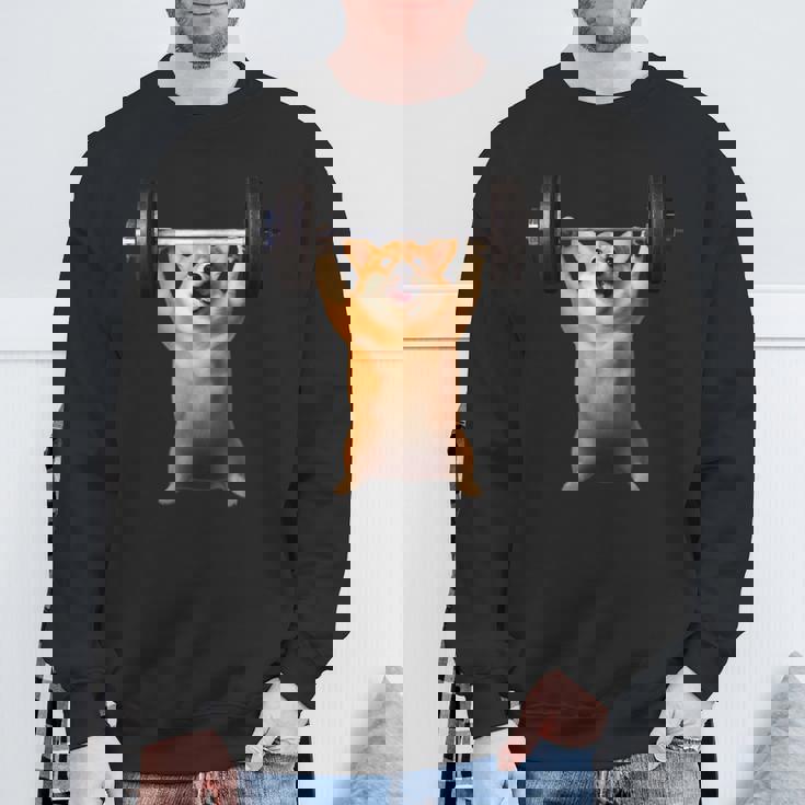 面白いtシャツ コーギー 犬 イヌ わんこ メンズ 犬好き グッズ かわいい 面白い 服 ネタ 筋トレ スウェットシャツ 高齢者への贈り物