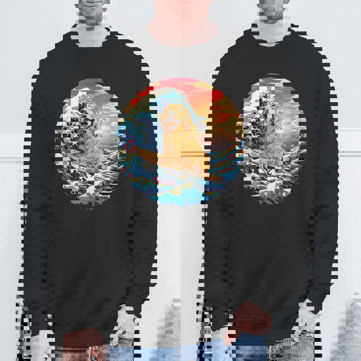 面白いtシャツ ゴールデンレトリバー 犬 イヌ メンズ 犬好き グッズ かわいい おもしろ 面白い 服 ネタ スウェットシャツ 高齢者への贈り物