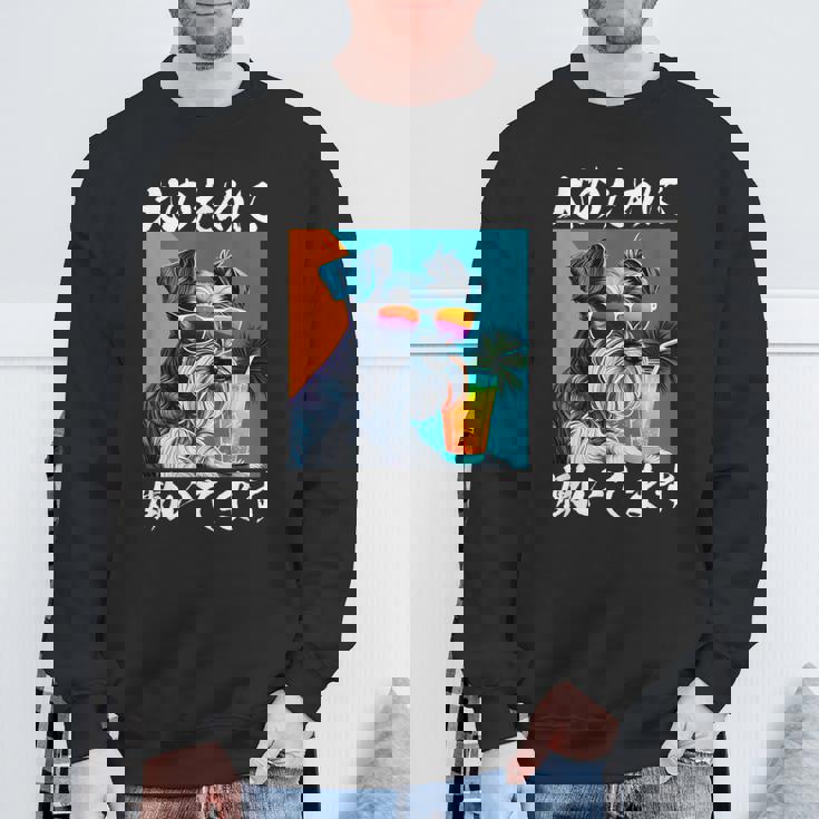 面白いtシャツ シュナウザー イヌ わんこ メンズ 犬好き グッズ おもしろ 面白い 服 ネタ わんこ スウェットシャツ 高齢者への贈り物