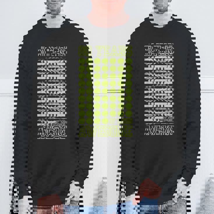 面白いtシャツ テニス 還暦祝い 60歳 父の日 テニス部 おもしろ 服 メンズ おもしろグッズ 大人 ネタ スウェットシャツ 高齢者への贈り物