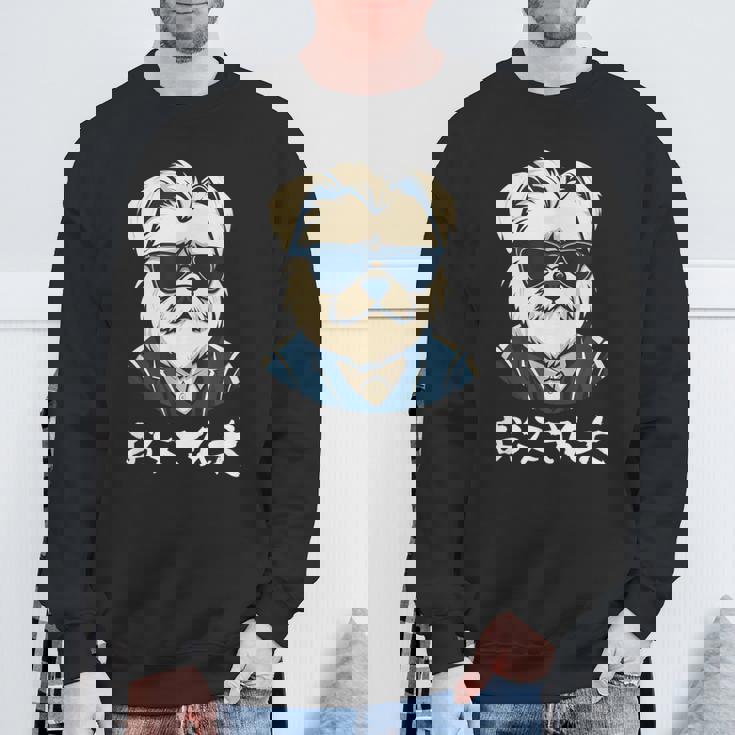 面白いtシャツ マルチーズ 犬 父 イヌ わんこ メンズ 犬好き グッズ おもしろ 面白い 服 ネタ スウェットシャツ 高齢者への贈り物