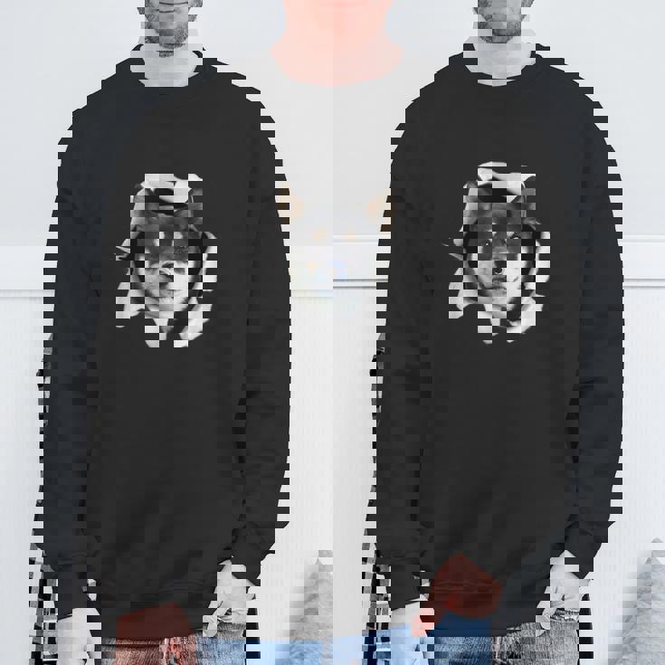 面白いtシャツ 柴犬 イヌ わんこ メンズ 犬好き グッズ かわいい おもしろ 面白い 服 ネタ スウェットシャツ 高齢者への贈り物