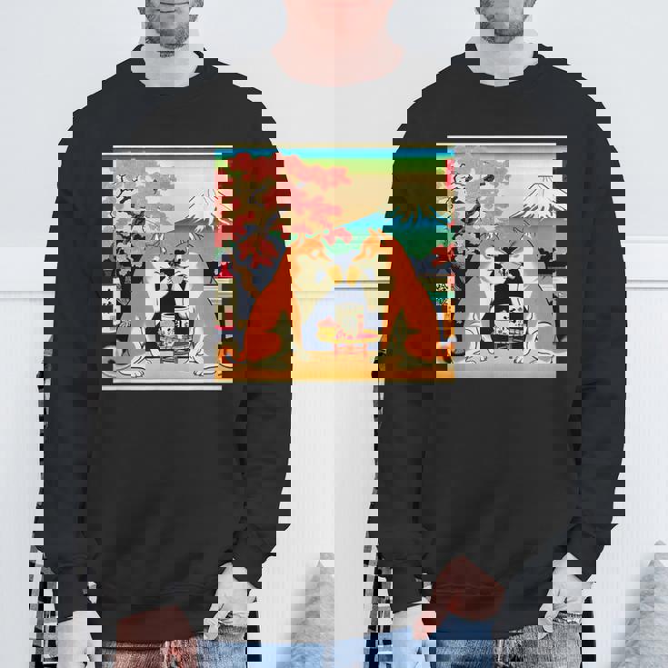 面白いtシャツ 柴犬 酒イヌ わんこ メンズ 犬好き グッズ かわいい おもしろ 面白い 服 ネタ 浮世絵 スウェットシャツ 高齢者への贈り物