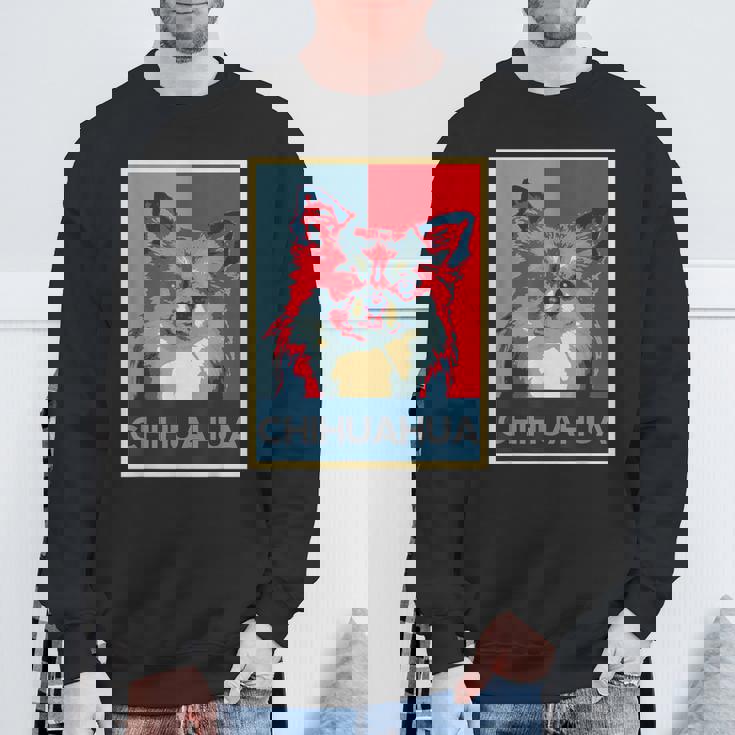 面白いtシャツ 犬 チワワ わんこ メンズ レディース オリジナル おもしろ グッズ 面白い 夏 服 ネタ スウェットシャツ 高齢者への贈り物