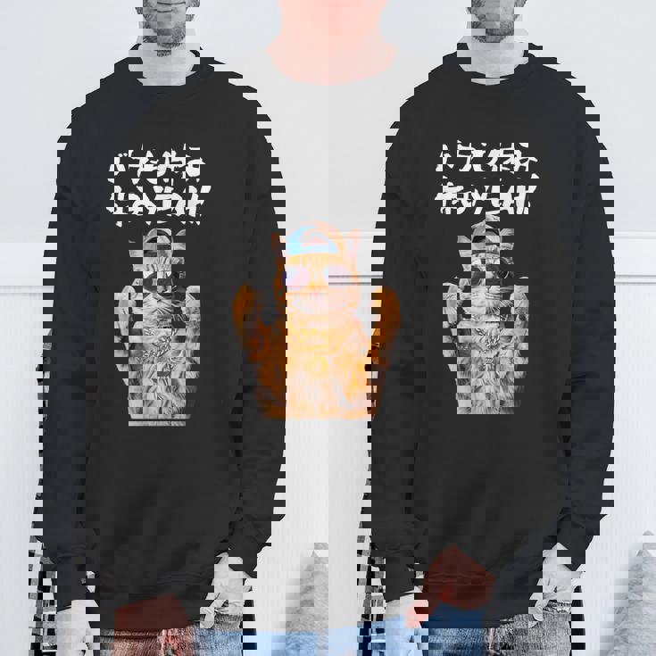 面白いtシャツ 猫 ネコ バカも休み休み 猫好き グッズ おもしろ 面白い 服 ネタ にゃんこ 猫の下僕 スウェットシャツ 高齢者への贈り物