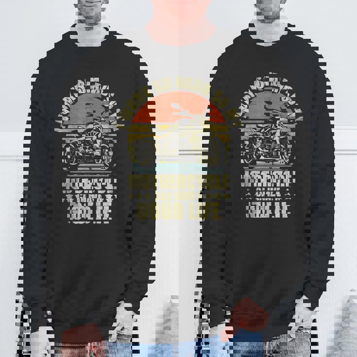 面白いオートバイの引用句 メンズ レディース オートバイ愛好家ライダー スウェットシャツ 高齢者への贈り物
